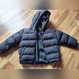 Kids Black Puffer Jacket